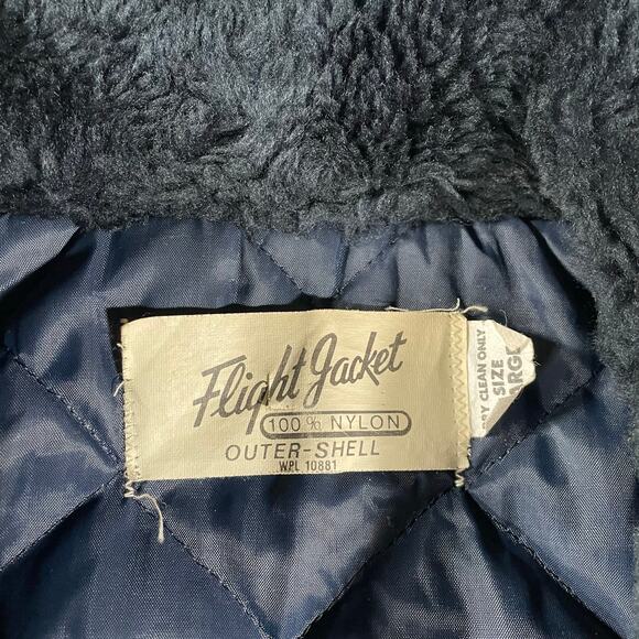 80’s VTG Flight Jacket Floyd Gorpcore Nylon Full Zip Insulated Bomber Jacket - Picture 3 of 7